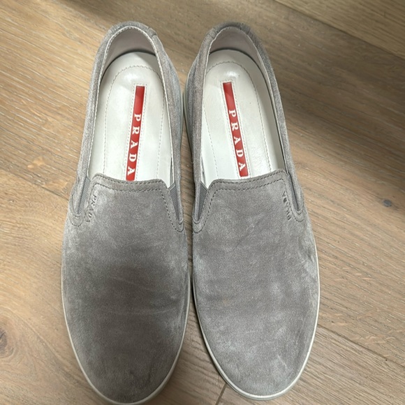 Prada suede slip in sneakers - Picture 1 of 5